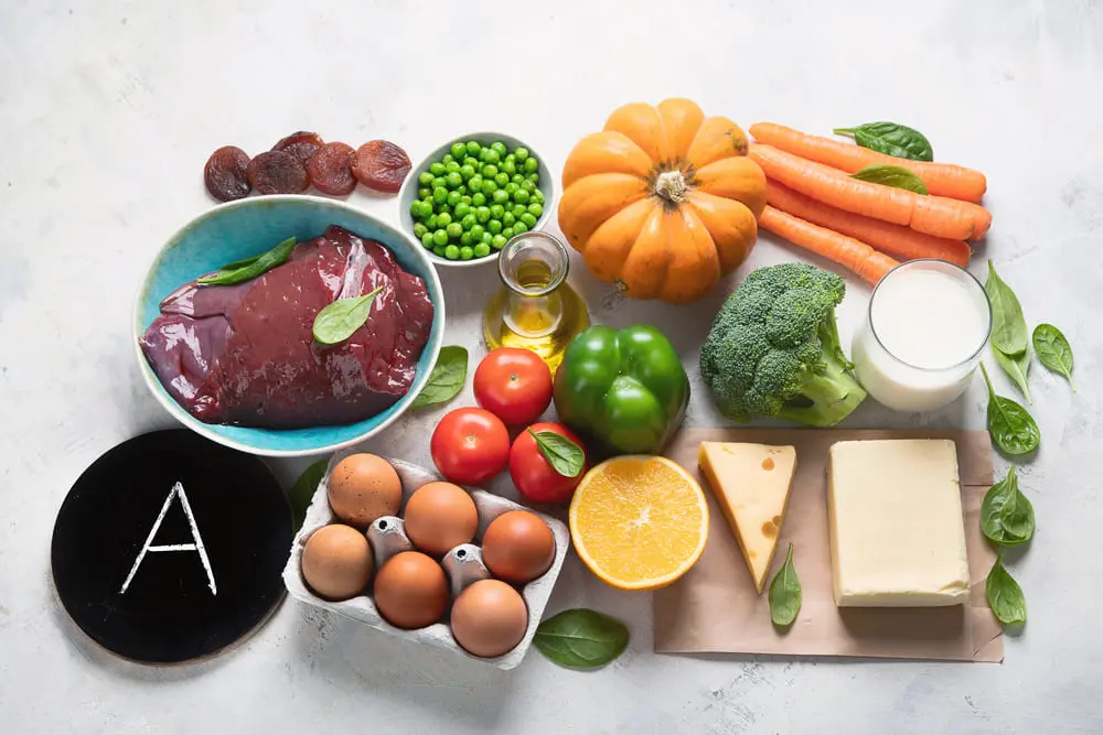 Продукты с содержанием витамина А Продукты с содержанием витамина А