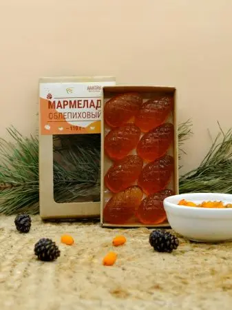 Мармелад ягодный Облепиховый, 110 гр Мармелад ягодный Облепиховый, 110 гр