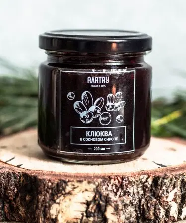 Клюква в сосновом сиропе, 200 мл Клюква в сосновом сиропе, 200 мл