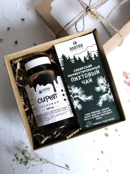 Подарочный набор «С сиропом» 2 в 1 (чай и сироп) Подарочный набор «С сиропом» 2 в 1 (чай и сироп)