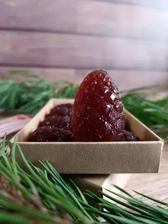 Мармелад ягодный Брусничка в крафтовой коробке, 110г